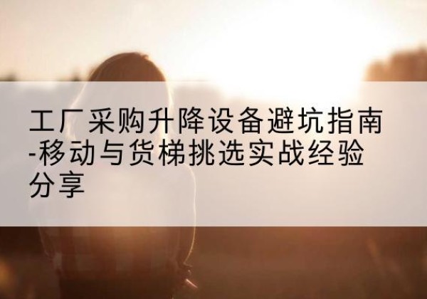 阿拉善左旗移动式升降机怎么选-工厂采购升降设备避坑指南-移动与货梯挑选实战经验分享